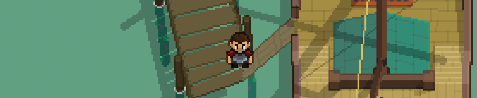 2D top town pixel art sprite FRANK