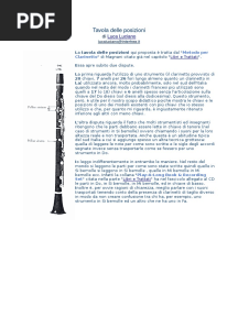 Clarinetto Posizioni PDF