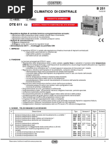COSTER - Manuale DTE611