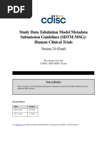 SDTM-MSG v2.0
