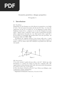 Geometria proiettiva e disegno prospettico
