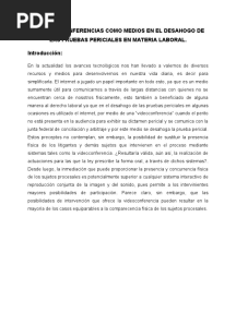 Videoconferencias en Materia Laboral