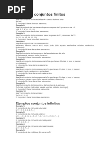 Ejemplos Conjuntos Finitos