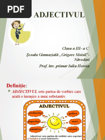 Adjectivul 3 C