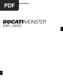 Ducati Monster S4R Testastretta Owner's Manual