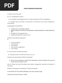 TOSCA Interview Questions V1 - Suresh
