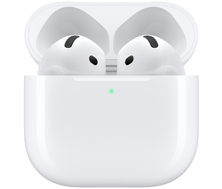 AirPods&nbsp;5 mit kabellosem Ladecase in ihrem Ladecase.