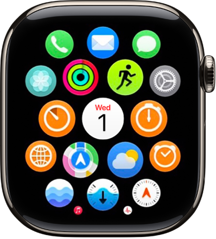 L’écran d’accueil affichant toutes vos apps.