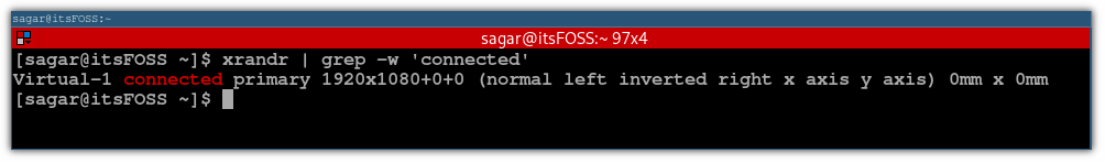 find connected display in I3