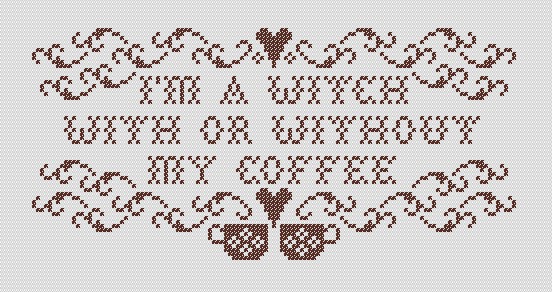 Coffee Witch stitch view