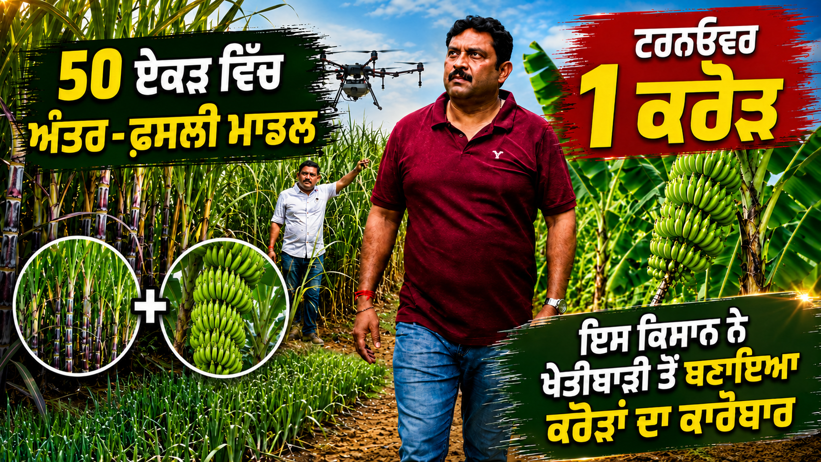50 ਏਕੜ ਵਿੱਚ ਅੰਤਰ-ਫ਼ਸਲੀ ਮਾਡਲ, ਟਰਨਓਵਰ 1 ਕਰੋੜ, ਇਸ ਕਿਸਾਨ ਨੇ ਖੇਤੀਬਾੜੀ ਤੋਂ ਬਣਾਇਆ ਕਰੋੜਾਂ ਦਾ ਕਾਰੋਬਾਰ   