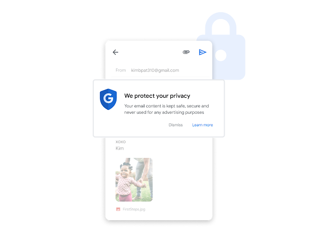 اعلان حریم‌خصوصی روی ایمیل‌ها قرار می‌گیرد