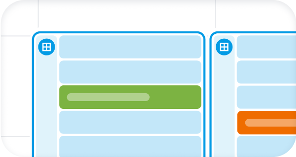 Agenda affichant vos disponibilités dans plusieurs agendas, dans une même vue