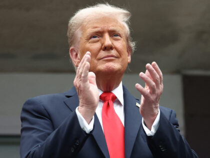 US President Donald Trump, attends the men's singles final tennis match between Spain