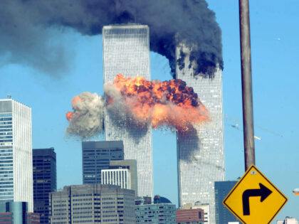 World Trade Center Attacked A fiery blasts rocks the World Trade Center after being hit by
