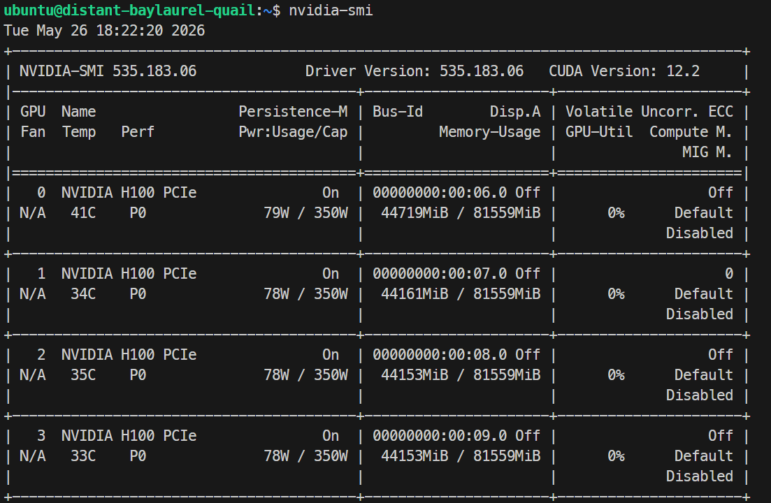 With EAGLE draft model the SGlang is consuming 44GB per H100 GPU