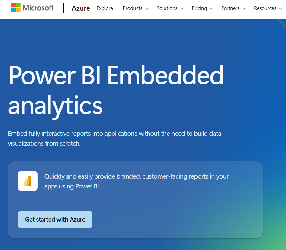 Power BI intégré