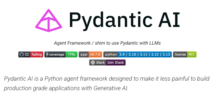 Pydantic AI logo as a cover image