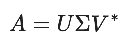 SVD formula