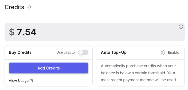 Add credits