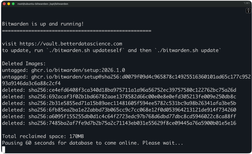 Actualización de Bitwarden