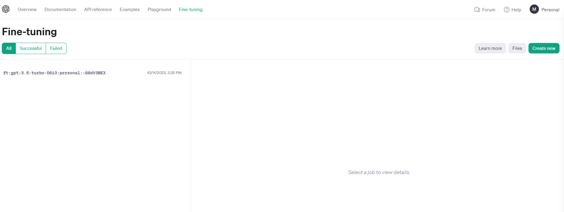 OpenAI Platform Page