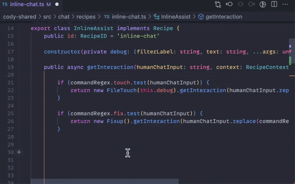 Cody user interface