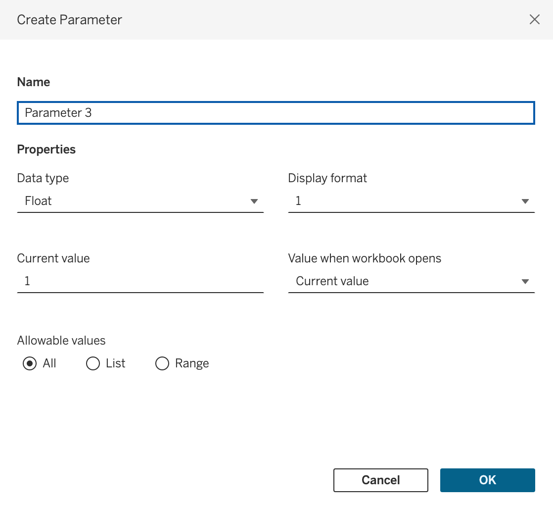 parameter introduction example