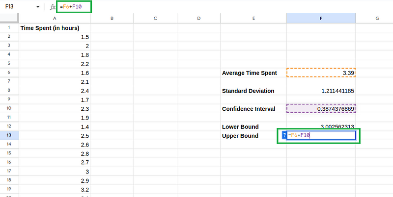 Calculating the lower bound.