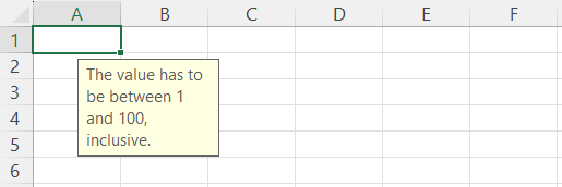 Checking what the input message for data validation in Excel looks like How to check what your input message for data validation in Excel looks like.