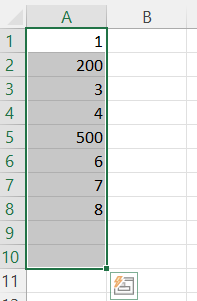 Selecting the Excel cells for data validation, including the ones already containing values How to select the Excel cells for data validation, including the ones already containing values.