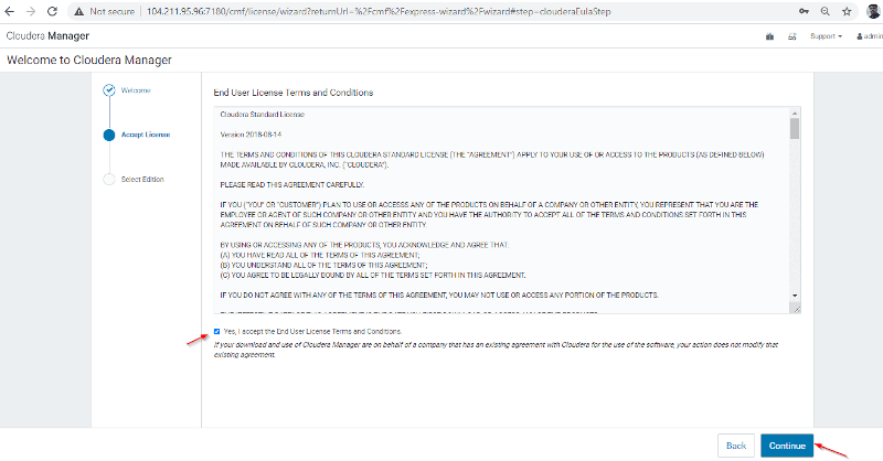 Read the terms and conditions