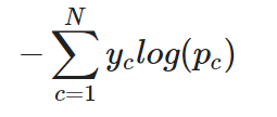 Categorical cross-entropy for a single instance