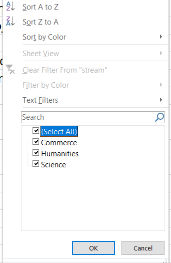 Uncheck the box next to Select All to quickly deselect all data