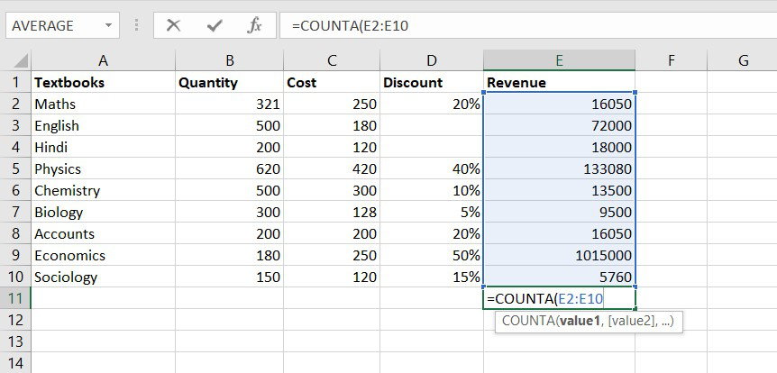 COUNT Function