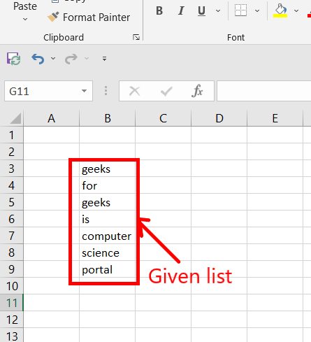 Sample data