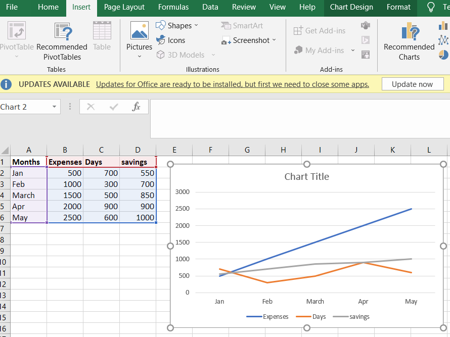 Graph three variables in Excel