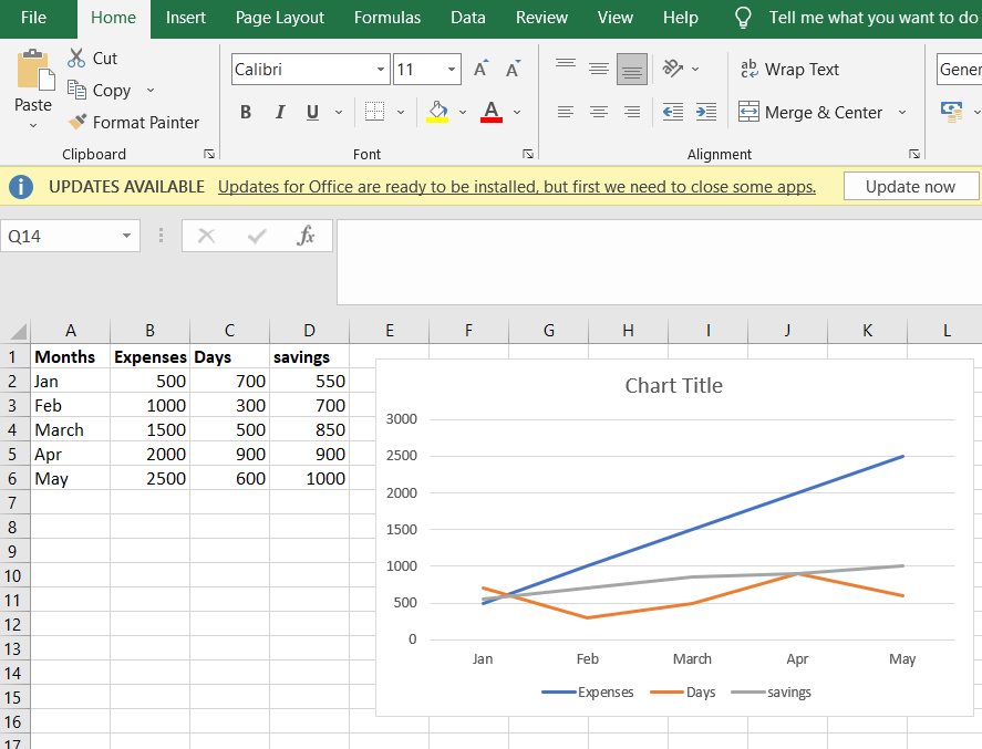 Graph three variables in Excel