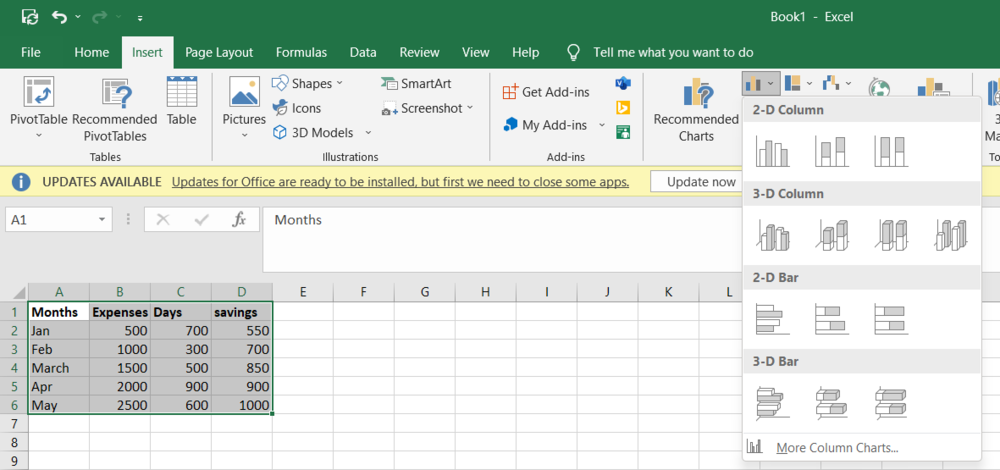 Graph three variables in Excel
