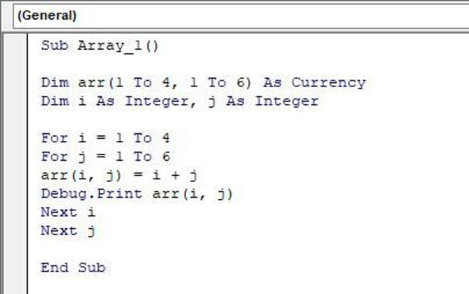 assigning value to multidimensional array