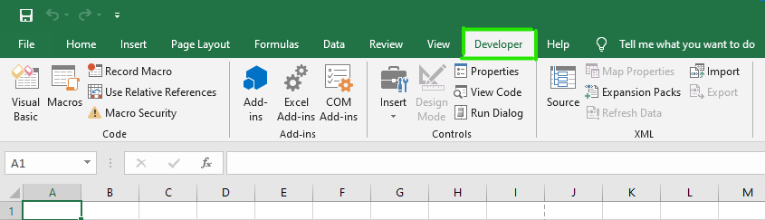 Insert a Checkbox in Excel