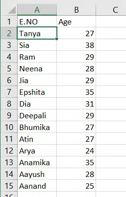 Alphabetize in Excel