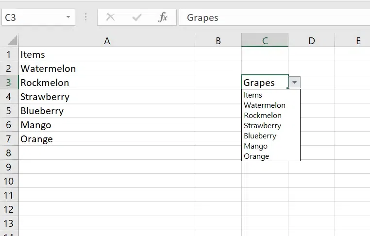How to Create a Drop-Down List in Excel