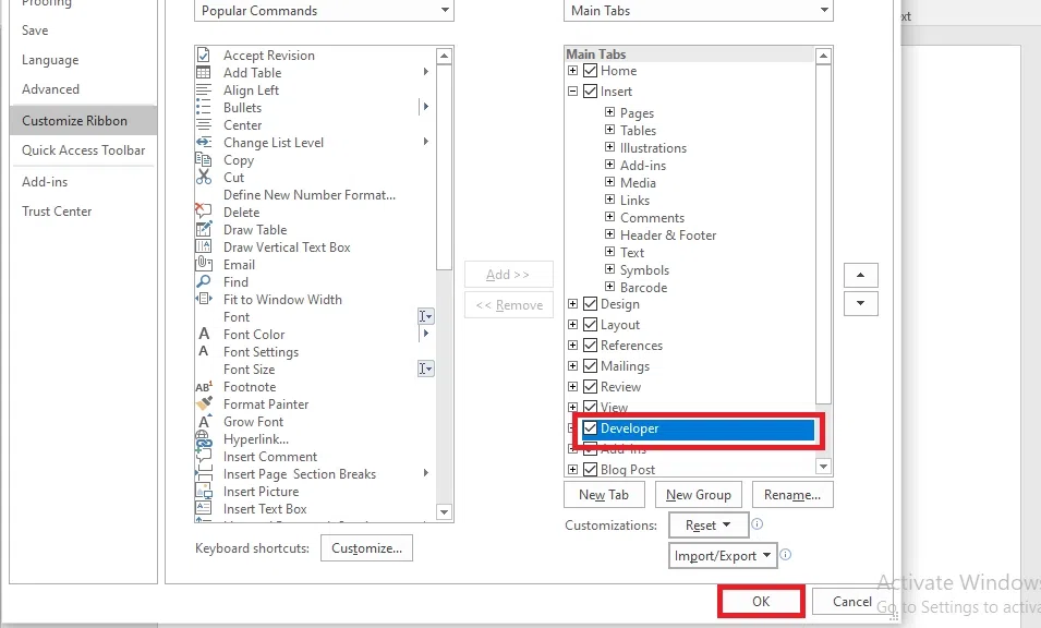 How to create a Fillable Form in Word