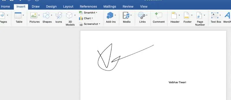 How to Insert a Signature in a Word Document
