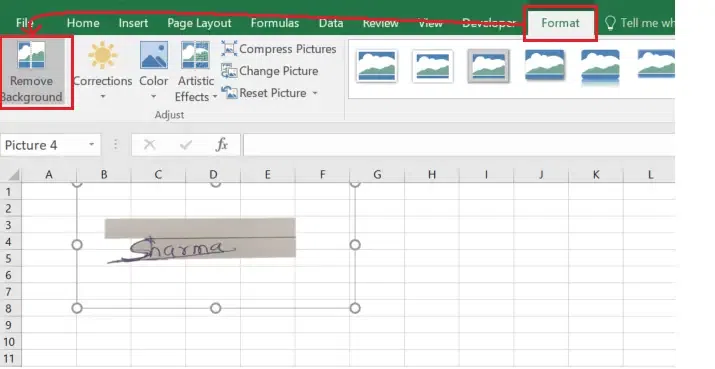 How to Add a Signature in Excel