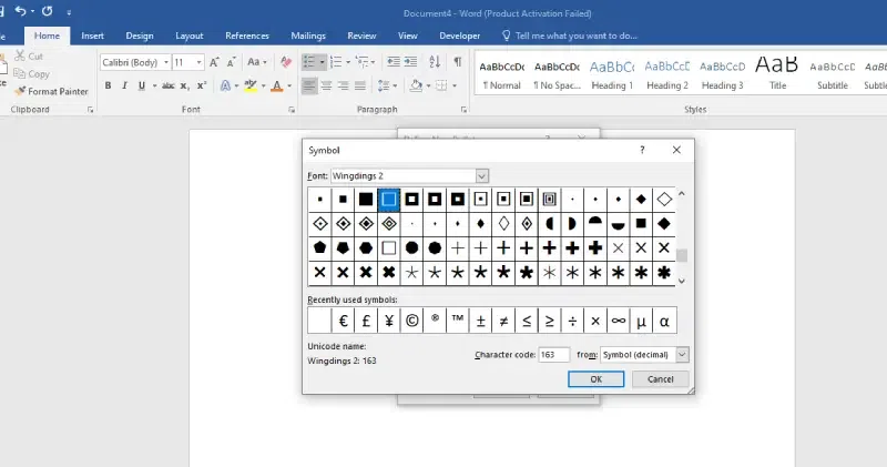 How To Insert a Checkbox in Word