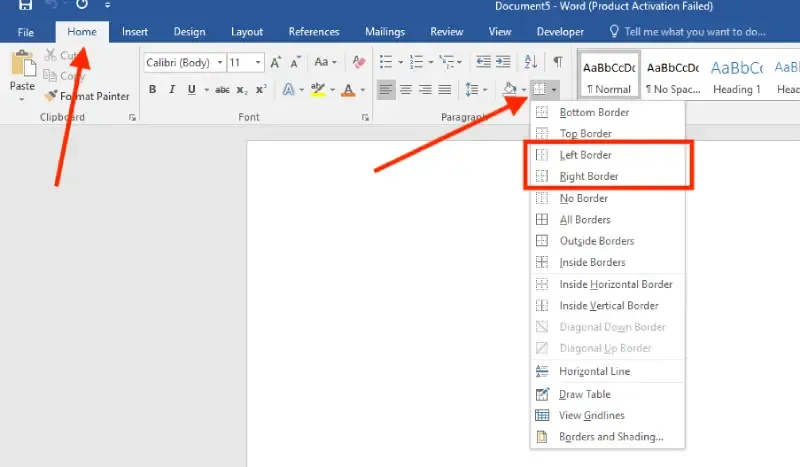 How To Insert Horizontal and Vertical Lines in Microsoft Word
