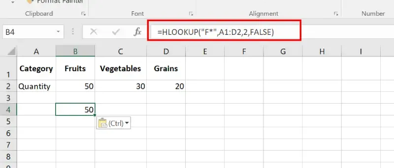 How to Use HLOOKUP in Excel