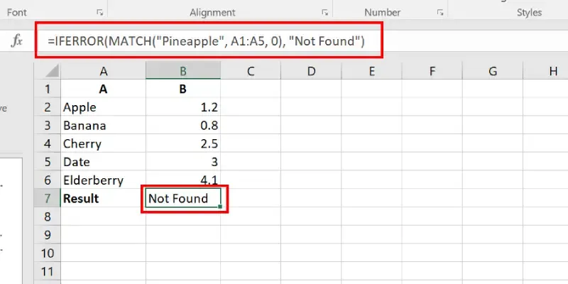 MATCH Function in Excel With Examples